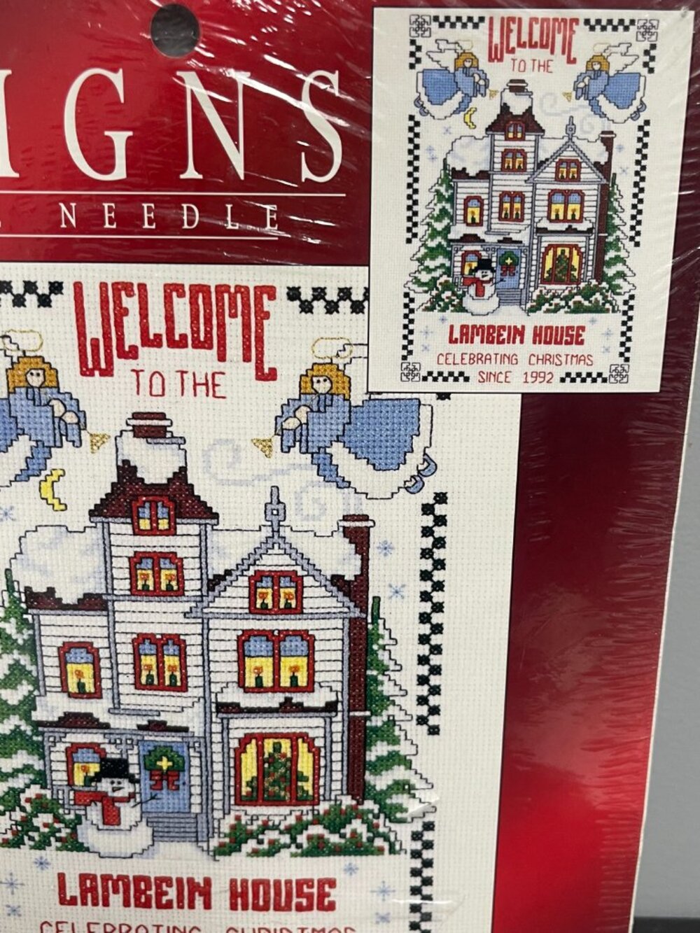 Leisure Arts Sealed Celebrating Christmas Cross Stitch House Kit 309848 - Picture 6 of 6